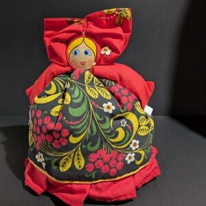 Tea Cozy Russian Maiden Folk Costume Teapot Cover